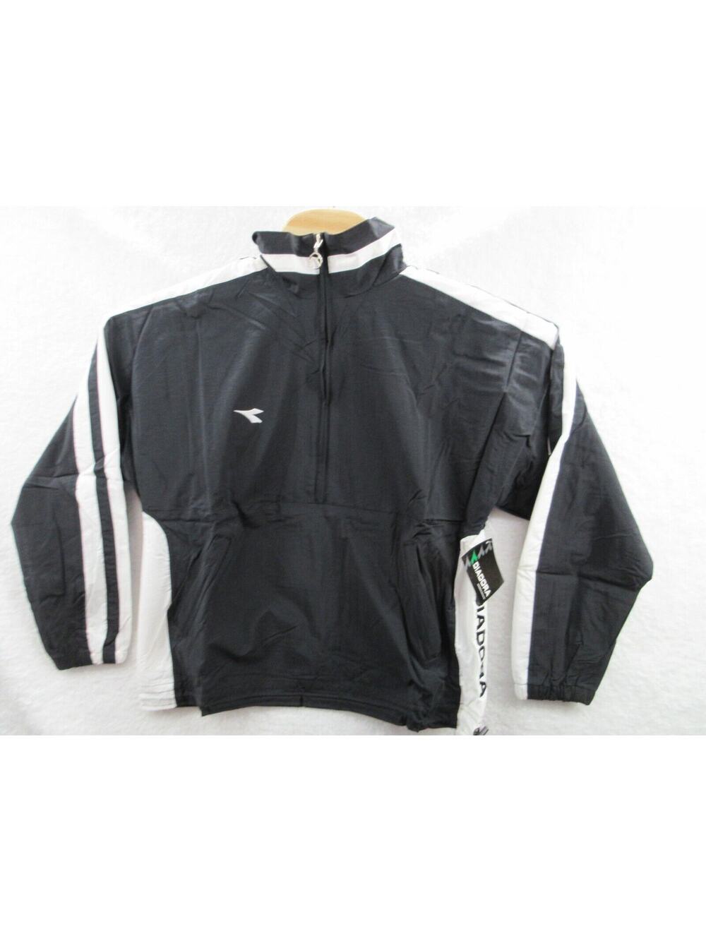 NWT DIADORA Canova Soccer Youth Large YL Nylon Pullover Jacket